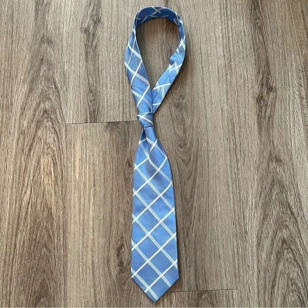 BOSS Men’s Silk Tie | Blue, White, Yellow
